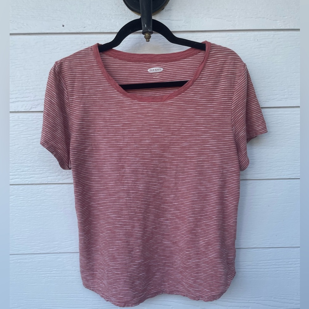 Everywhere, Pink-Stripped T Shirt